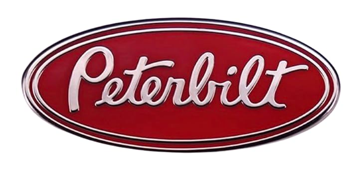 Amazon | Peterbilt Trucks 楕円形 エンブレム ロゴ クラシックカー